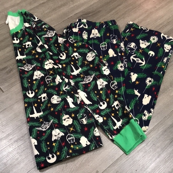 Hanna Andersson Star Wars Stretch Knit & Flannel Pajamas Unisex size L - Picture 2 of 12